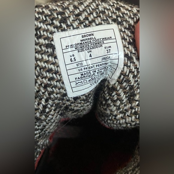 NWOT Merrell Pravina Women’s Lace Up Suede Brown Boots Size 6.5 - Picture 4 of 5